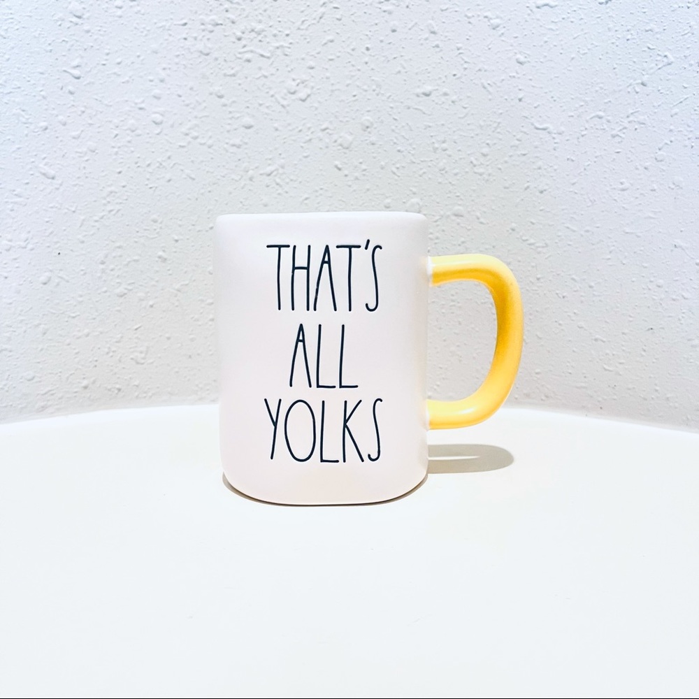 Rae Dunn “That’s All Yolks “ Mug OS NEW